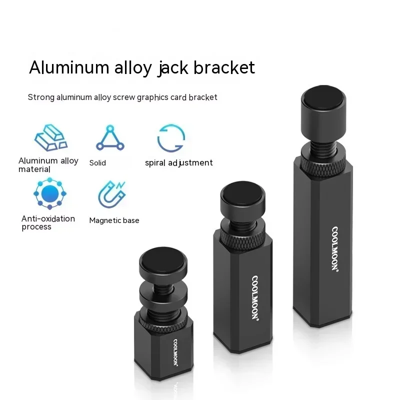 Graphics Card GPU Holder Support Adjustable Telescopic Rotary Screw Aluminum Alloy Video Card Bracket Desktop PC Case Accessory