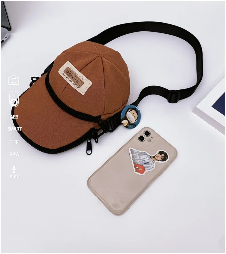 Koreanische Version der Ins-Style Vielseitigen Damen-Umhängetasche, Ruiying Hat, Trendige und Individuelle Herren-Schultertasche – Detail 2