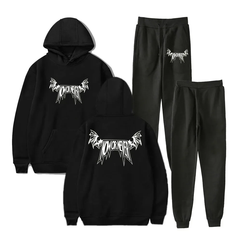 

XPLR Colby Hardcore Merch Hoodie Jogger Calças Conjunto de Duas Peças Moletons + Moletons 2024 Estilo Casual Conjunto dos homens