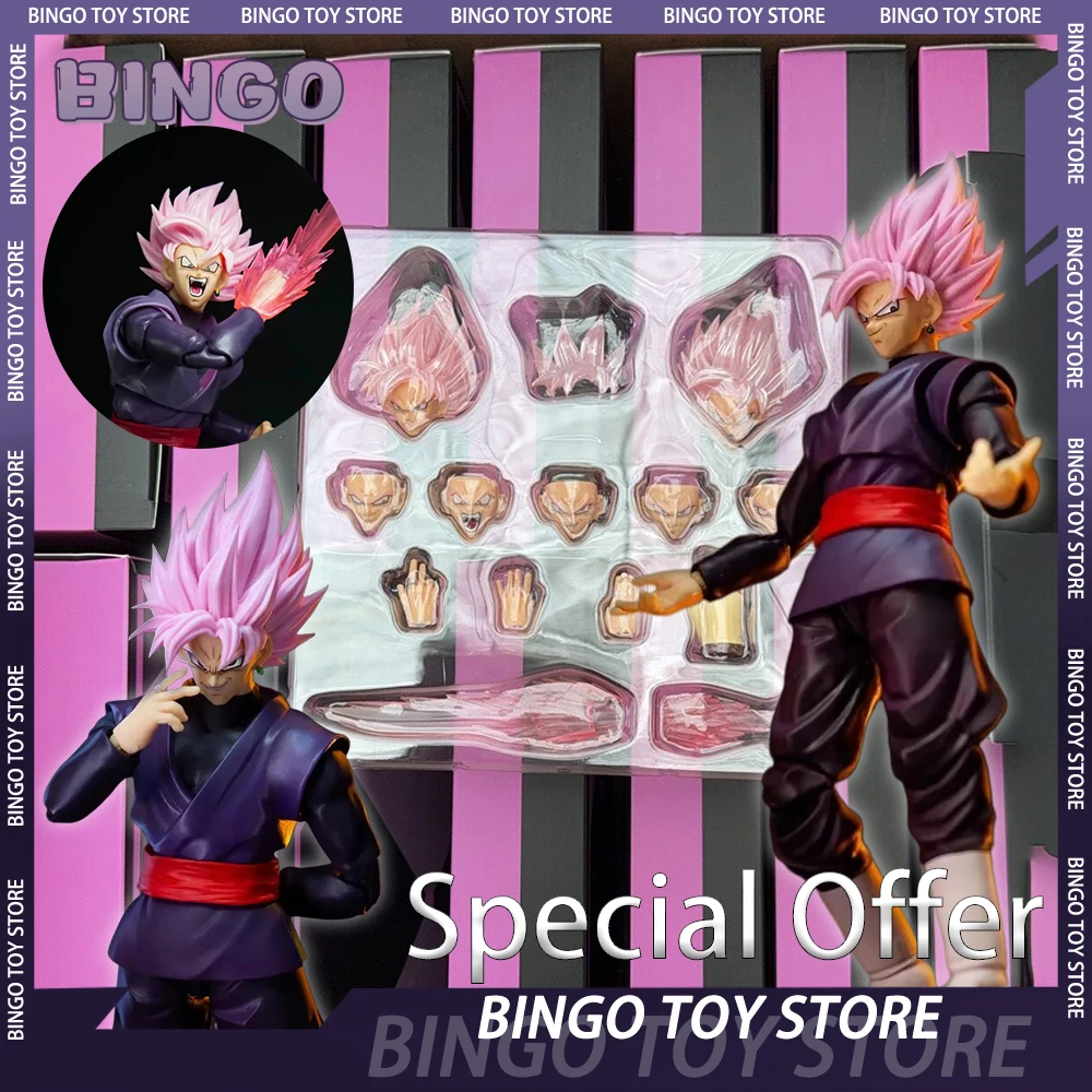 

In Stock DL Studio Super Saiyan Rose Son Goku Black Zamasu Head Accessories Part Aciton Figure Adaptation SHF Dragon Ball Models