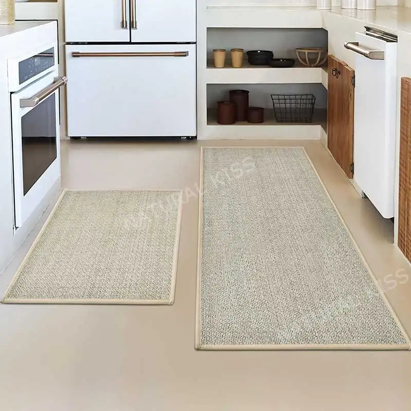 Kitchen Rugs and Mats Non Skid Washable Absorbent Runner Rugs for Kitchen front of Sink Kitchen Mats for Floor