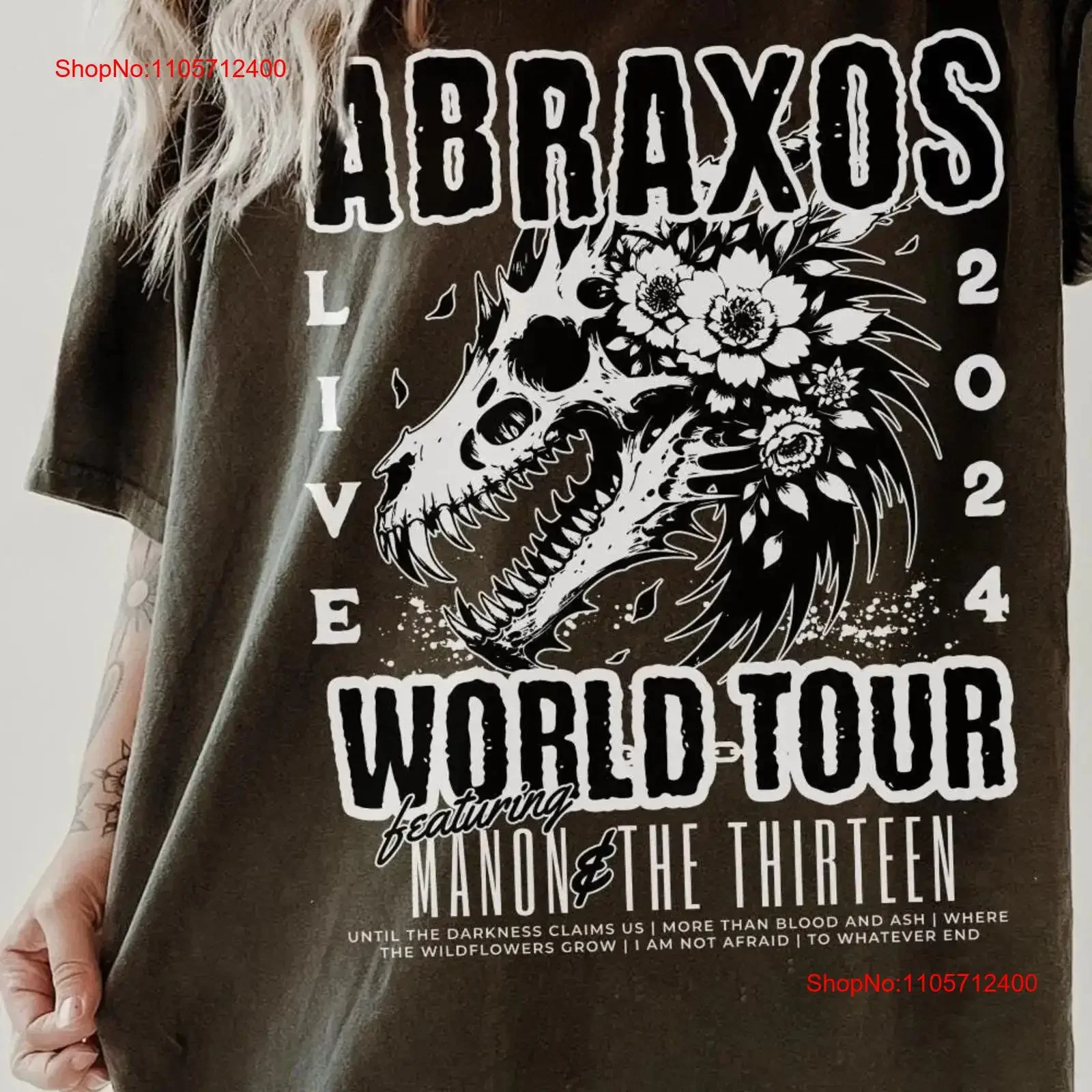Abraxos T Shirt LICENSED Sarah J Maas Merch Wyvern Throne Of Glass Manon Blackbeak Crescent City Bookstagram s Acotar vintage