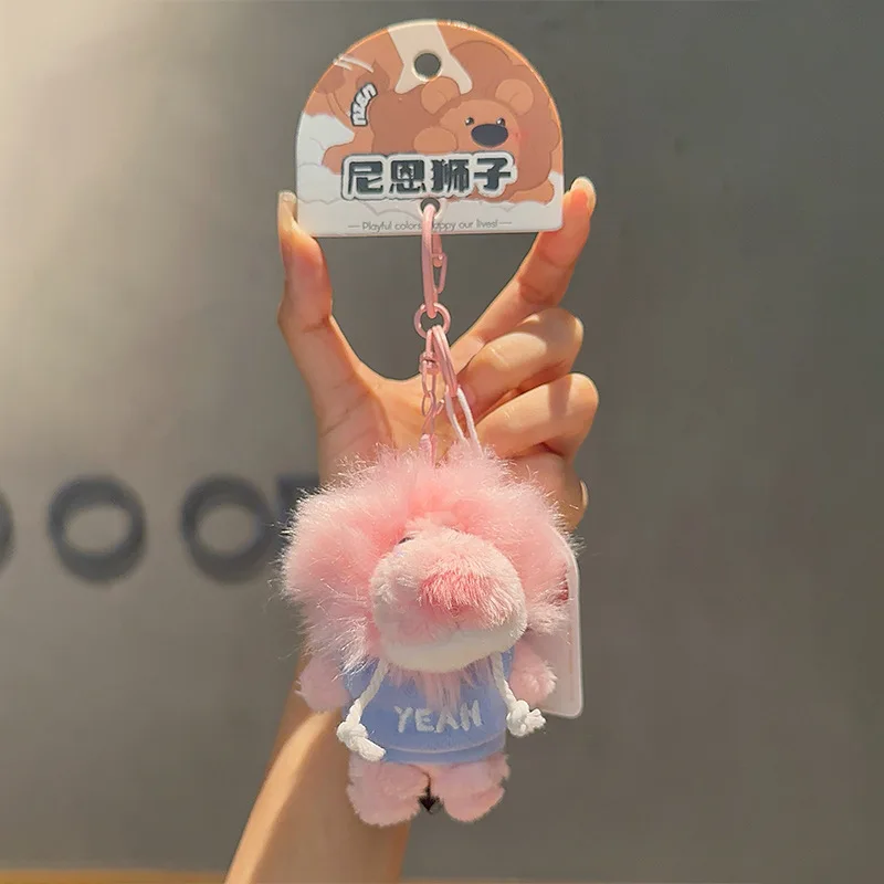 Sweat à capuche Nin Lion, pendentif de dressing, porte-clés en peluche, petit pendentif, accessoires de sac à dos, cadeaux