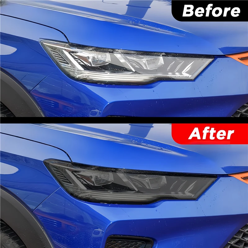 Car Headlight Tint Anti-Scratch Smoked Black Protective Film Self Healing TPU Stickers For HAVAL H6 GT 2022 2023 Accessories