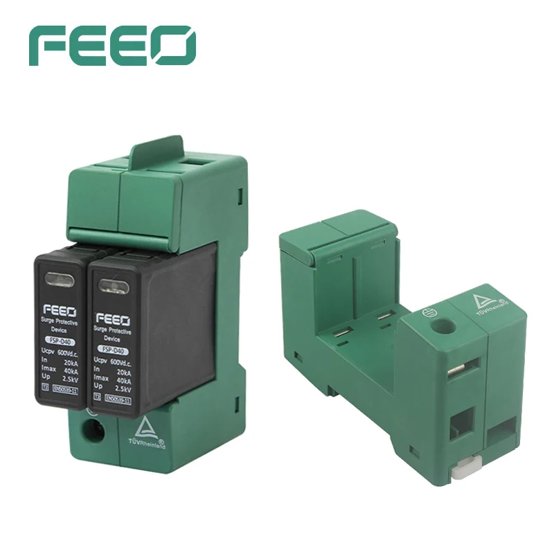 FEEO 2P 3P Surge Protection Photovolta Spd Switch 600V 800V 1000V Din Rail  Voltage Protector 220V House Electrical-installation