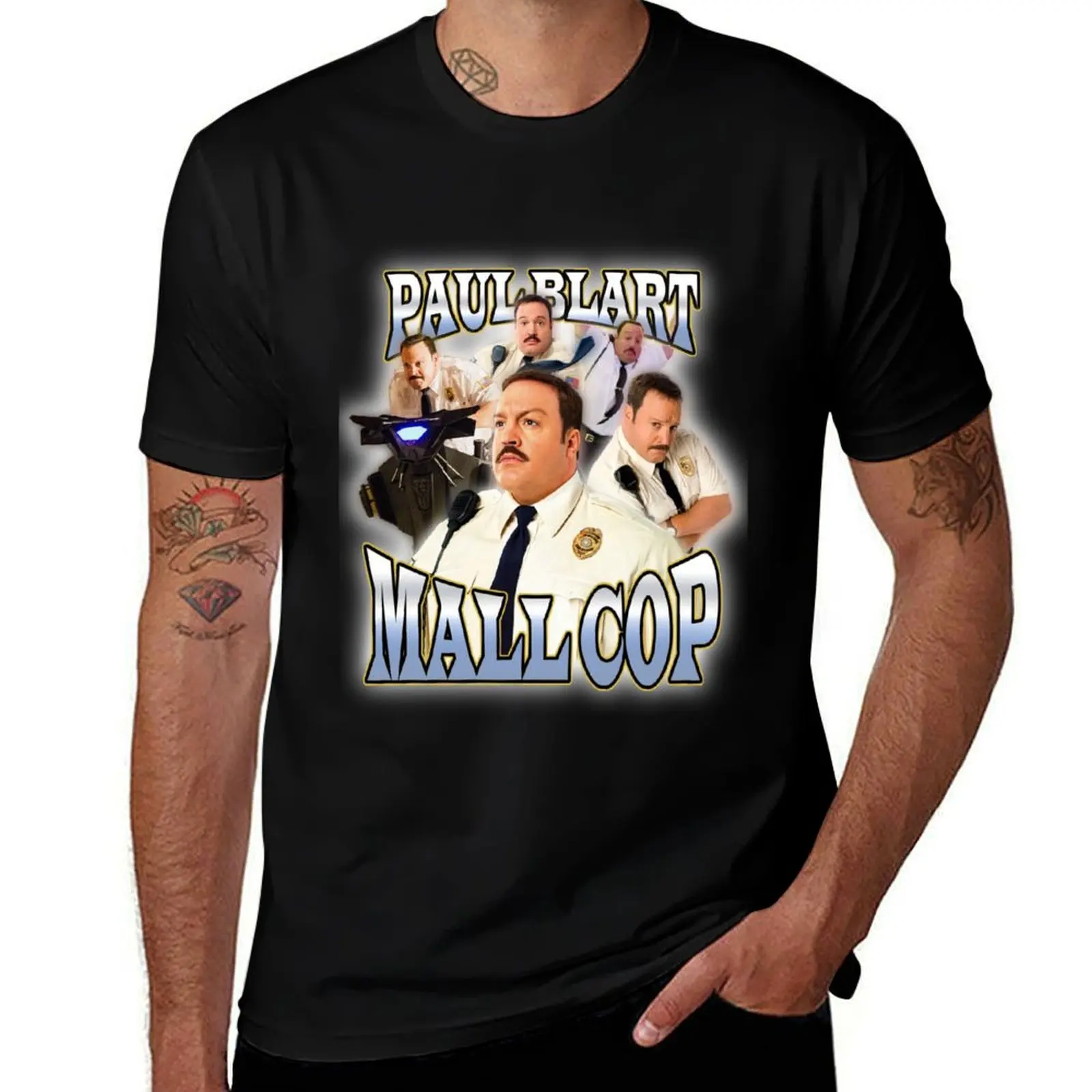 

90s Vintage Tee Paul Blart Mall Cop Funny Tshirt T-Shirt anime tshirt t shirts for man cotton essential t shirt T-shirt