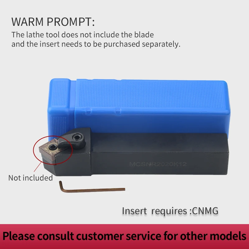 Intlshaft MCSNR2020K12 MCSNR2525M12 External Turning Tool Holder MCSNR1616H12 CNMG Carbide Inserts MCSNR Lathe Cutting Tools Set
