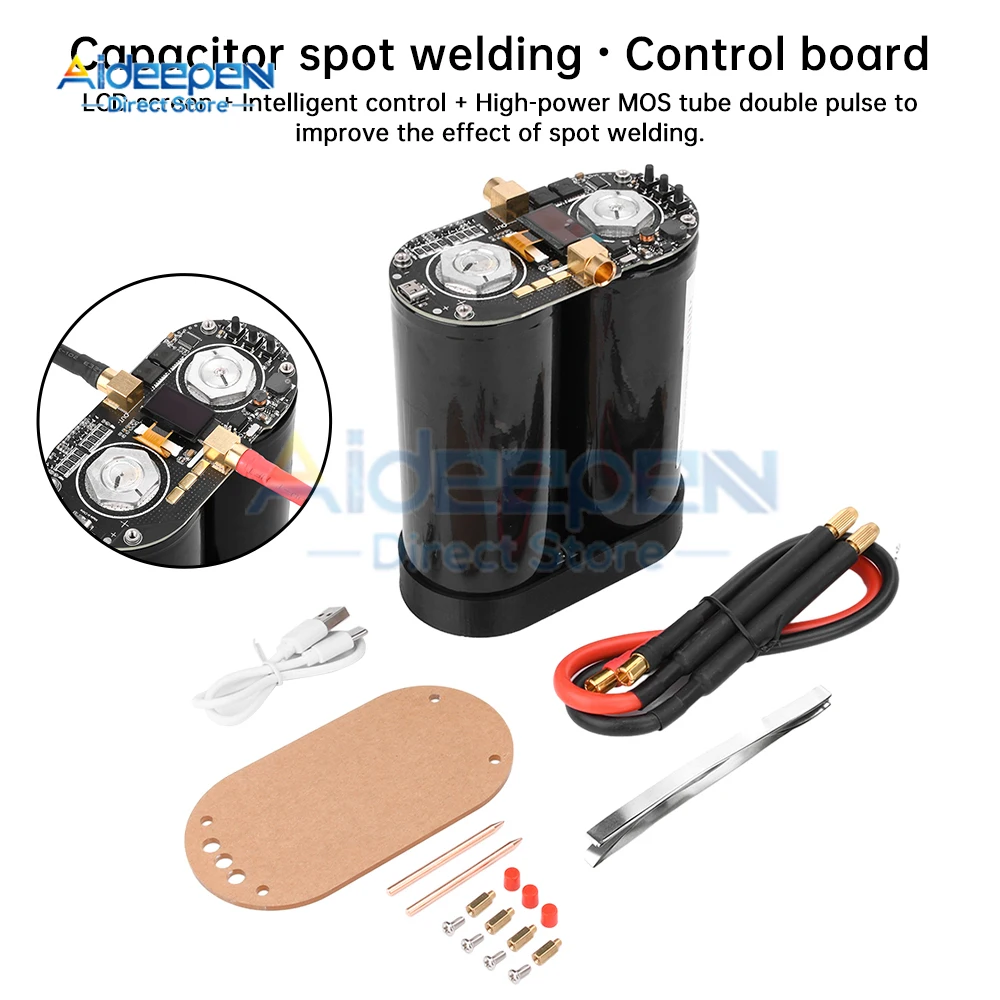 K7-3 Spots Welding Machine Capacitors Energy Storage Dual-pulse Welding 0.3mm Nickel Sheet 18650 Battery Spot Welder