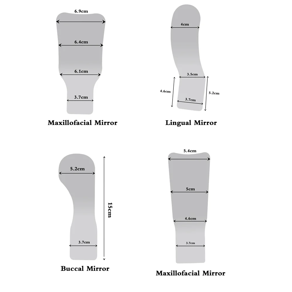 Dental Anti Fog Intraoral Mirror Orthodontic Oral Photography Reflector Defog Coating Multi Angle View