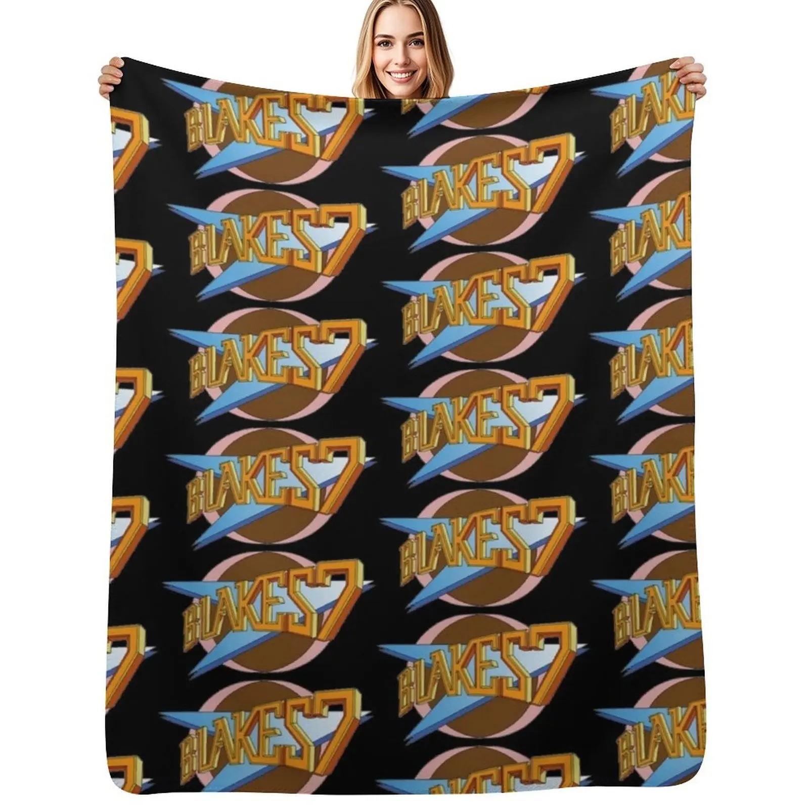 

blakes 7 retro 70s tv Throw Blanket Hairy Luxury St Large Single Blankets
