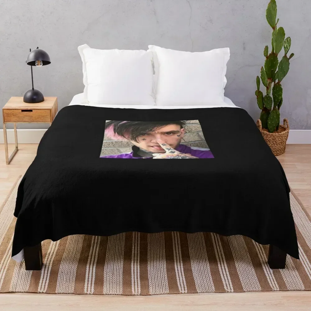 

Lil Peep Throw Blanket Thermals For Travel for winter Beach Vintage Blankets