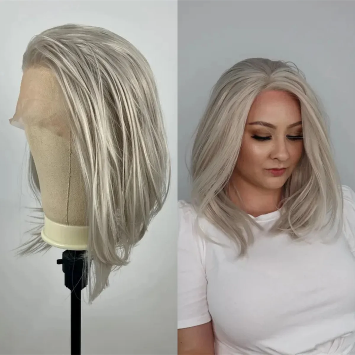 short-bob-ombre-ash-silver-blonde-synthetic-lace-front-wig-hd-invisible-lace-front-wig-free-part-lace-wig-cosplay-party-daily