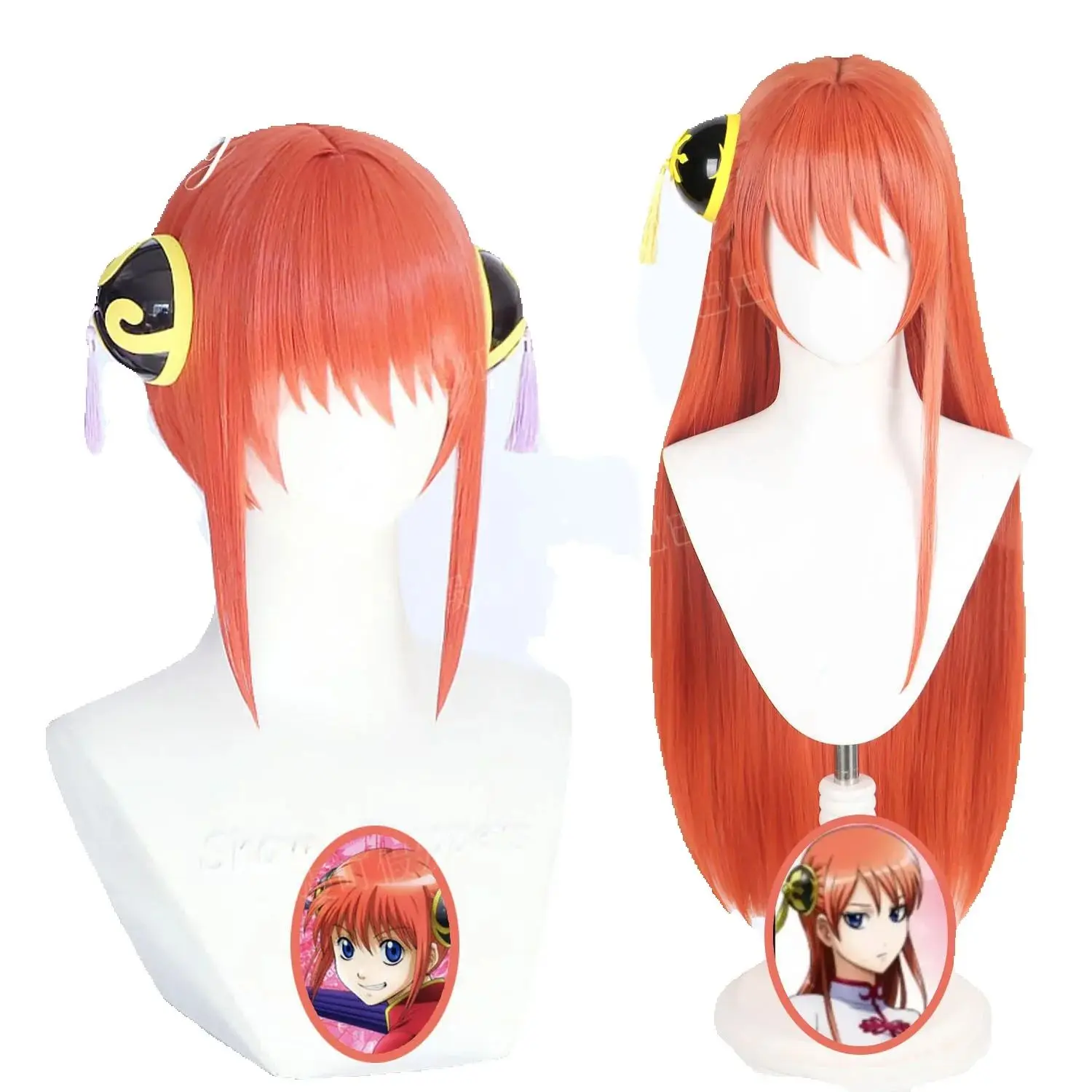 

Hazbin Hotel Velvette Cosplay Wig Game Anime Purple Red White Mixed Double Ponytail Heat Resistant Synthetic Hair for Women