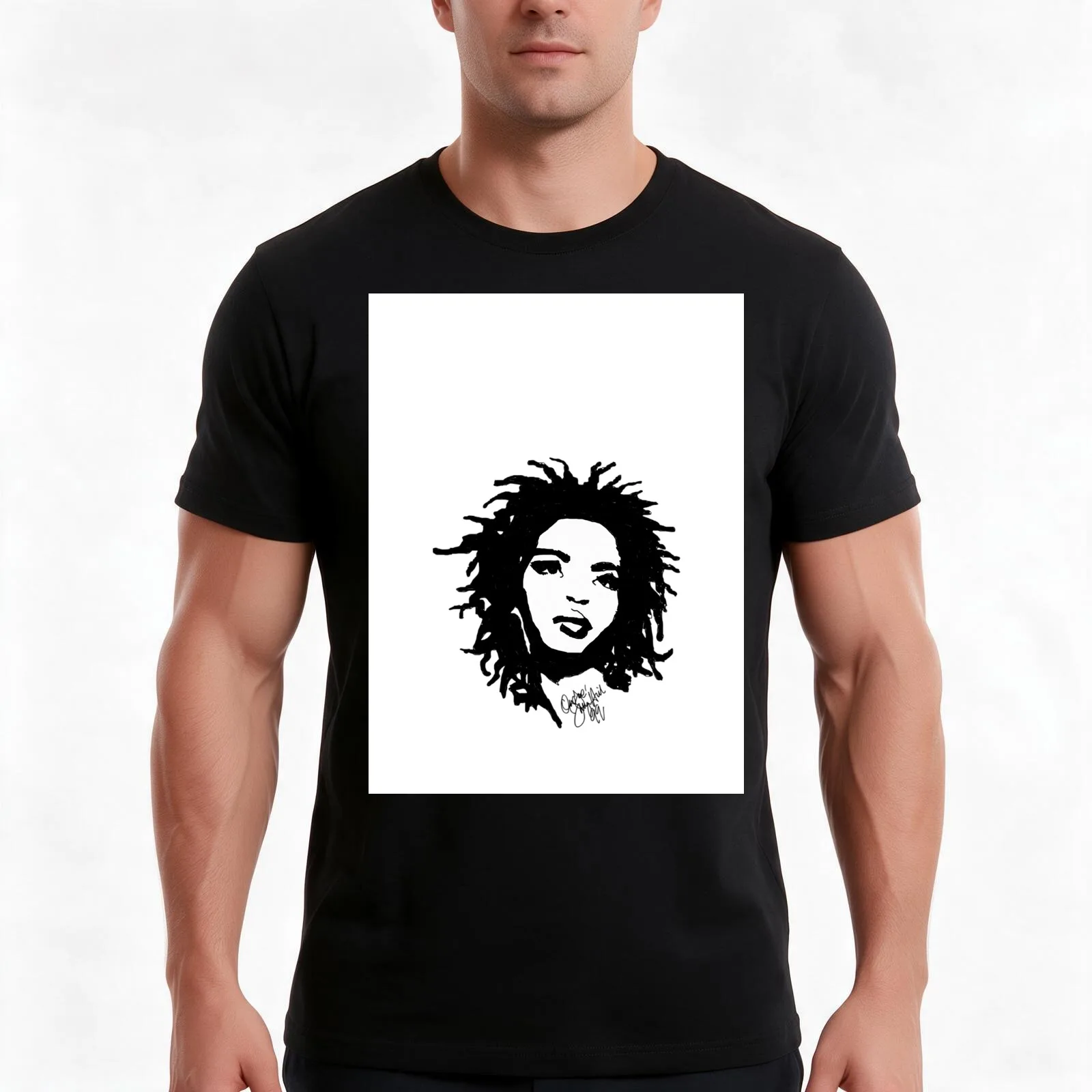 Lauryn Hill T-Shirt Summer Casual Cotton Tee Oversized Streetwear Tops Vintage Graphic Print Loose Fit Short Sleeve