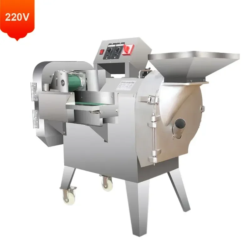 ماكينة تقطيع الخضروات متعددة الوظائف بحرفية رائعة ماكينة تقطيع الطعام الأوتوماتيكية ماكينة شرائح التكعيب برأس مزدوج LIJAYO