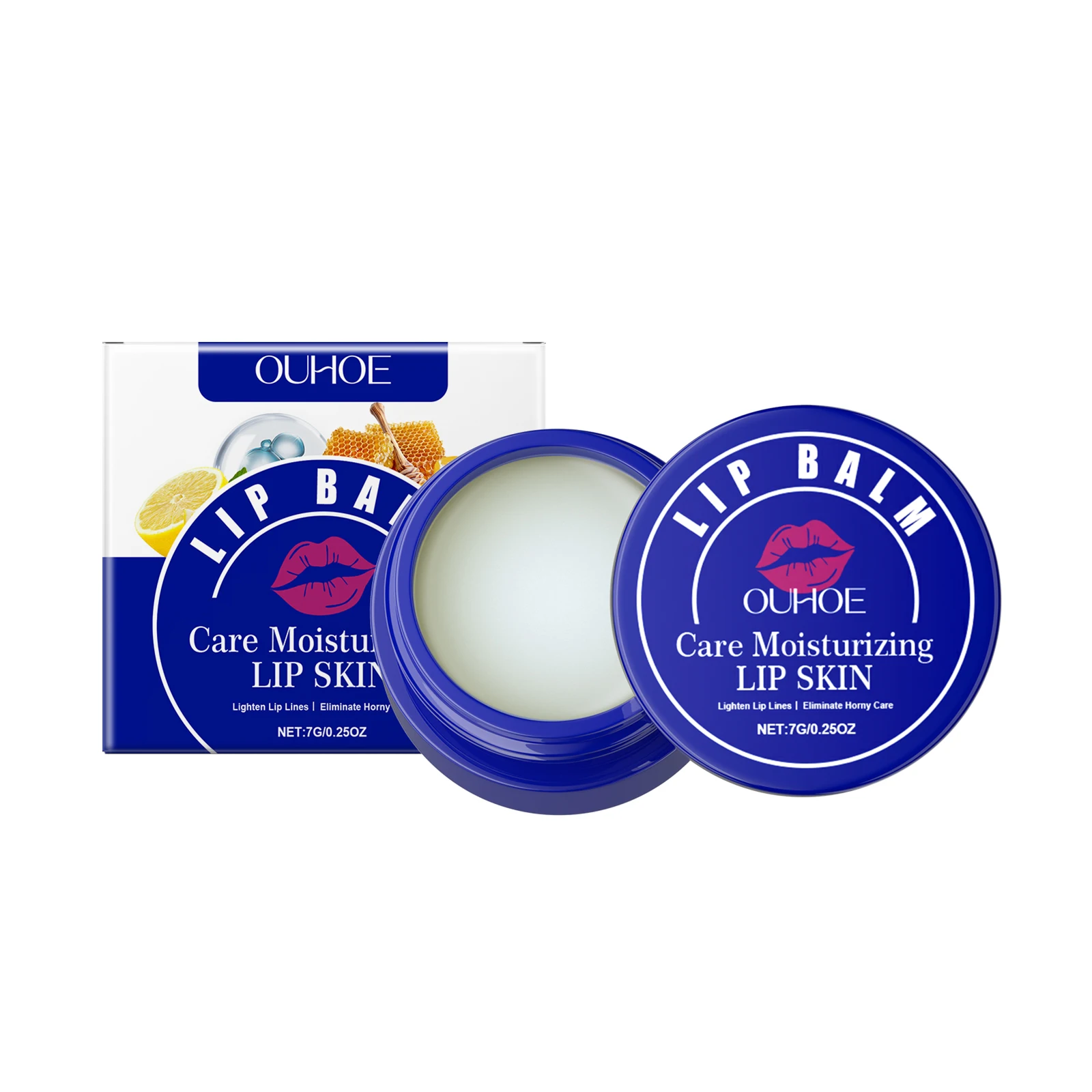 

OUHOE Lip Balm Brightens Lips And Moisturizes Lips With LongLasting Moisture And Effective Protection Against Light 2pcs