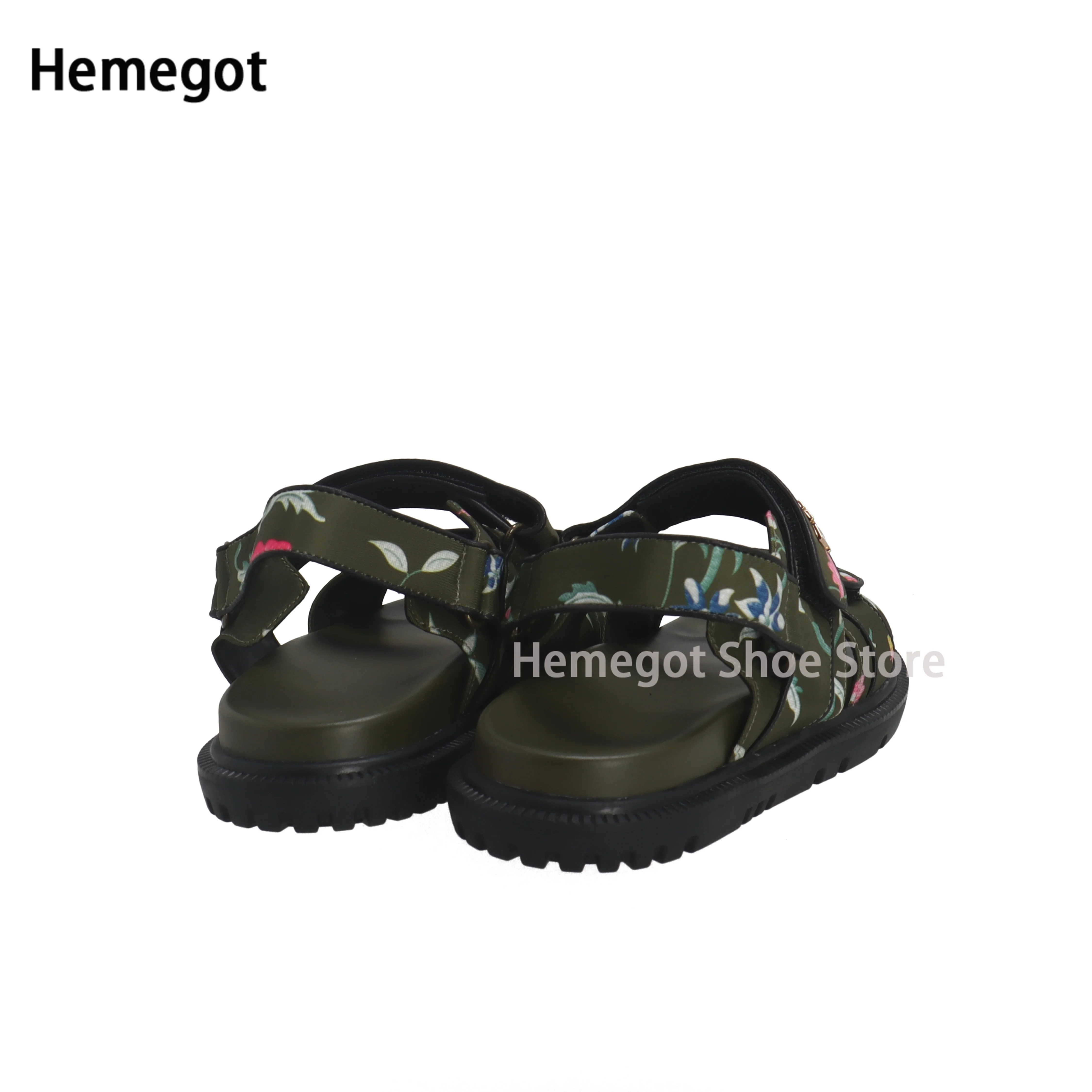 Multicolor Floral Embroidered Sandals Summer Flats for Women Technical Fabric Leather Handmade Flats Sandals Casual Shoes