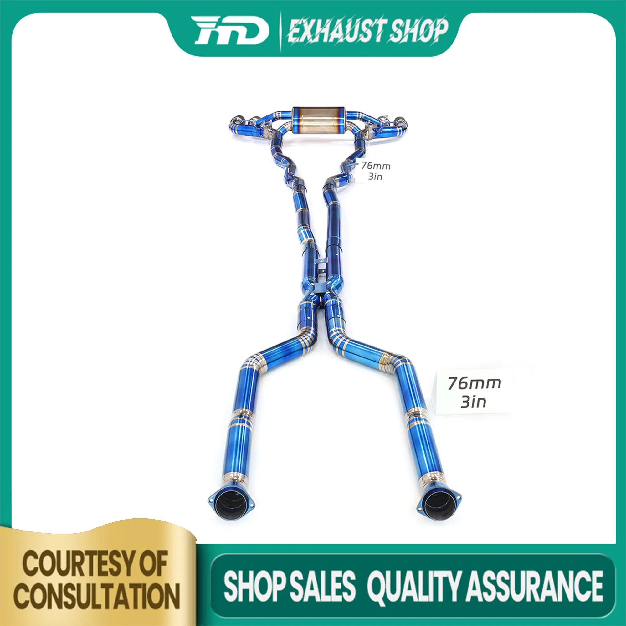 

High Quality Catback For BMW M5 G90 4.4T Titanium Alloy Exhaust System Discount Price OEM Valve Muffler Tips HMD