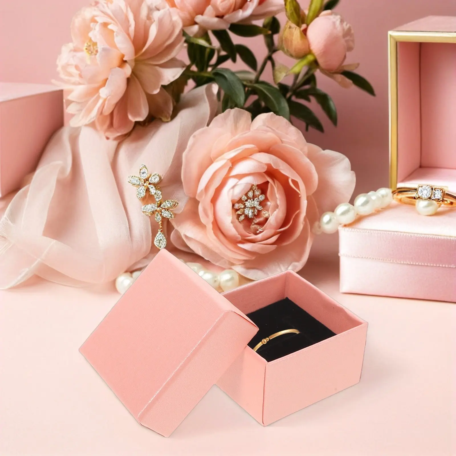 

32Pcs Jewelry Organizer Box Set Compact Travel Jewelry Holder with Dividers for Rings Earrings Necklaces Small Storage Case Bulk