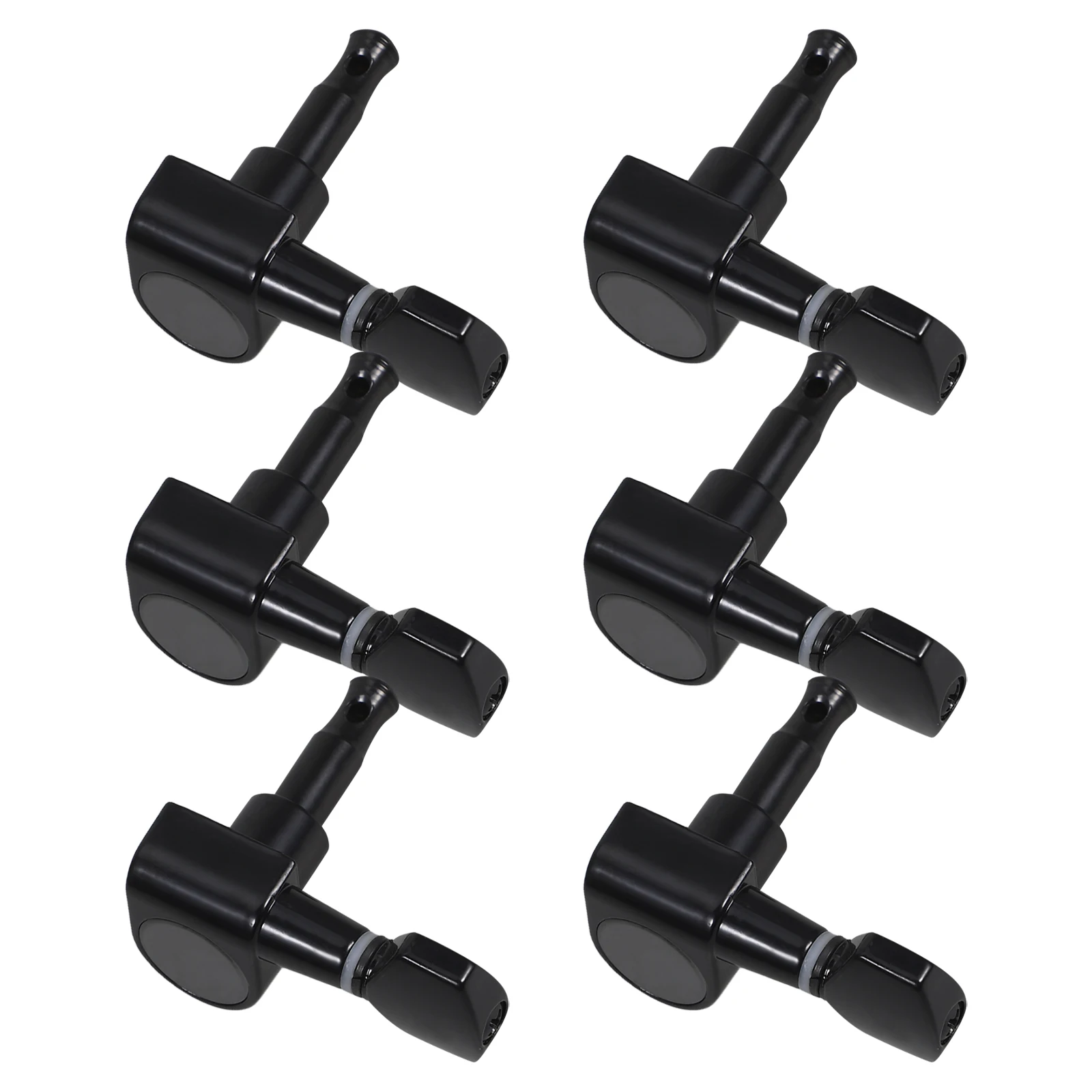 

6Pcs Acoustic Guitar Tuning Pegs Precision Metal Tuners Closed Type Dustproof Long Lifespan for Electric Guitar String Pegs
