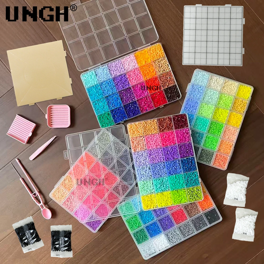 ungh-40000-pezzi-perler-mard-bean-box-da-26-mm-con-4-baseplate-fusion-bean-accessori-fai-da-te-per-gioielli-bracciali-e-orecchini