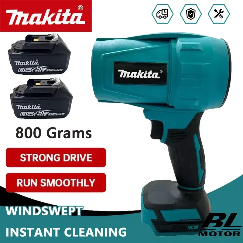 

Воздуходувка Makita 22000 об/мин, турбовентилятор, 18В, электрический пылесос, турбонаддув, перезаряжаемый инструмент для чистки автомобиля