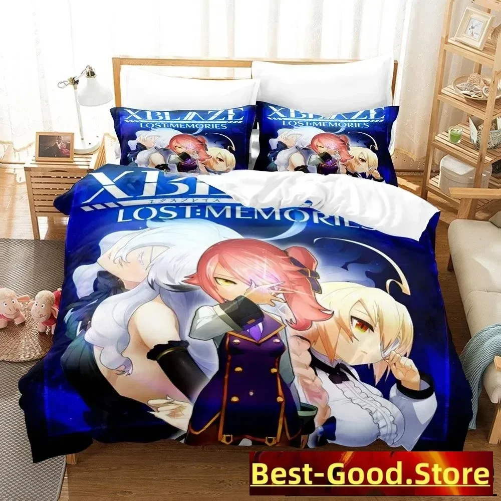 XBLAZE Lost Memories Bedding Set Single Twin Full Queen King Size Bed Set Adult Kid Bedroom Duvet Cover Sets 3d Anime Bed Sheet