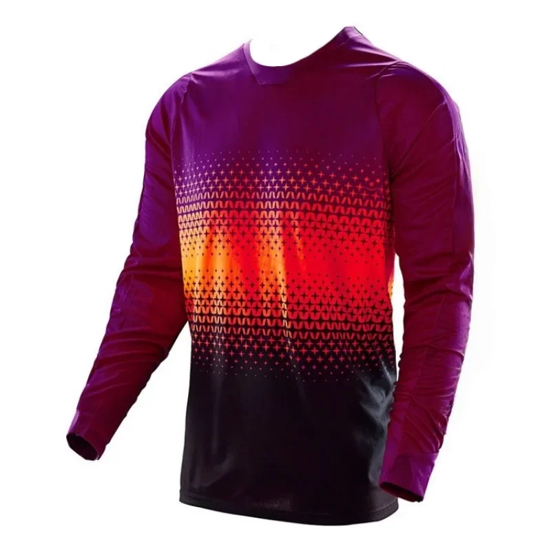 3D Printed Camouflage Colorful Off-road Racing Riding Clothes, Motorcycle Riding Clothes, Endurance Quick Drying Clothes