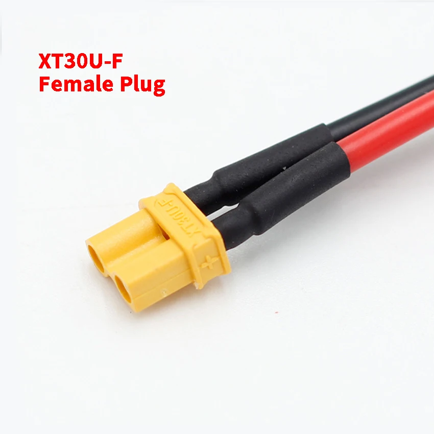 XT30 Pigtail Plug Male And Female Connector With 10/20mm 18AWG Tinned Wire Cable For Model Aircraft And Lithium Battery Plugs