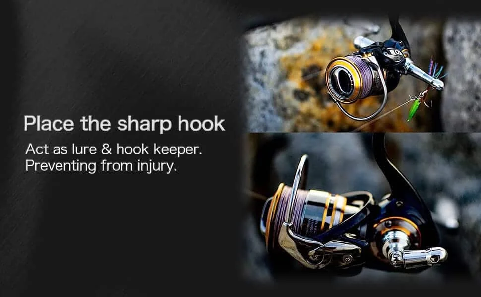 Gomexus Angelrollen Ständer Faltbar für Shimano Vanquish Stella Daiwa Exist 19 Certate LT 1000 - 4000 Spinnrolle Schutz 48mm Metall – Detail 4