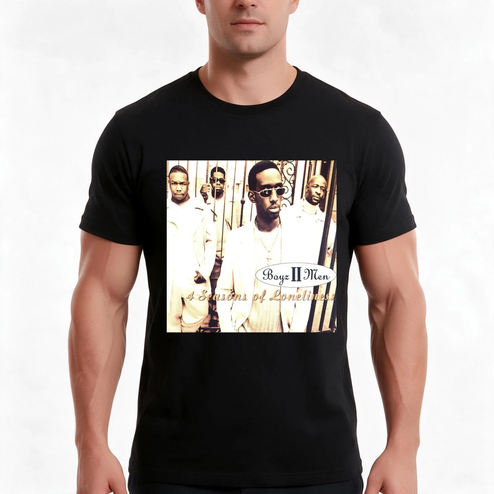 4 seasons of loneliness T-Shirt Summer Casual Cotton Tee Oversized Streetwear Tops Vintage Graphic Print Unisex Men Women