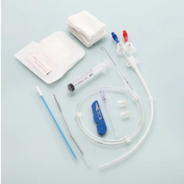 Disposable Medical Pigtail Double Lumen Central Venous Stent Catheter