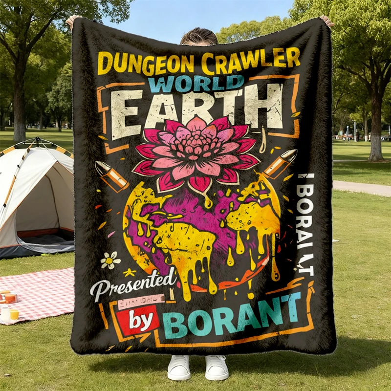 Dungeon Crawler Carl  Flannel Blanket: Princess Donut Mongo Design