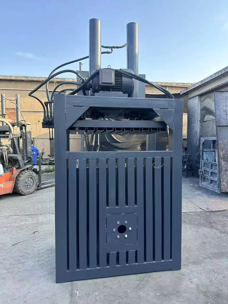 Vertical Hydraulic Press Baler 40 Ton for Cardboard Plastic Bottle Scrap Metal Can Compactor Equipment