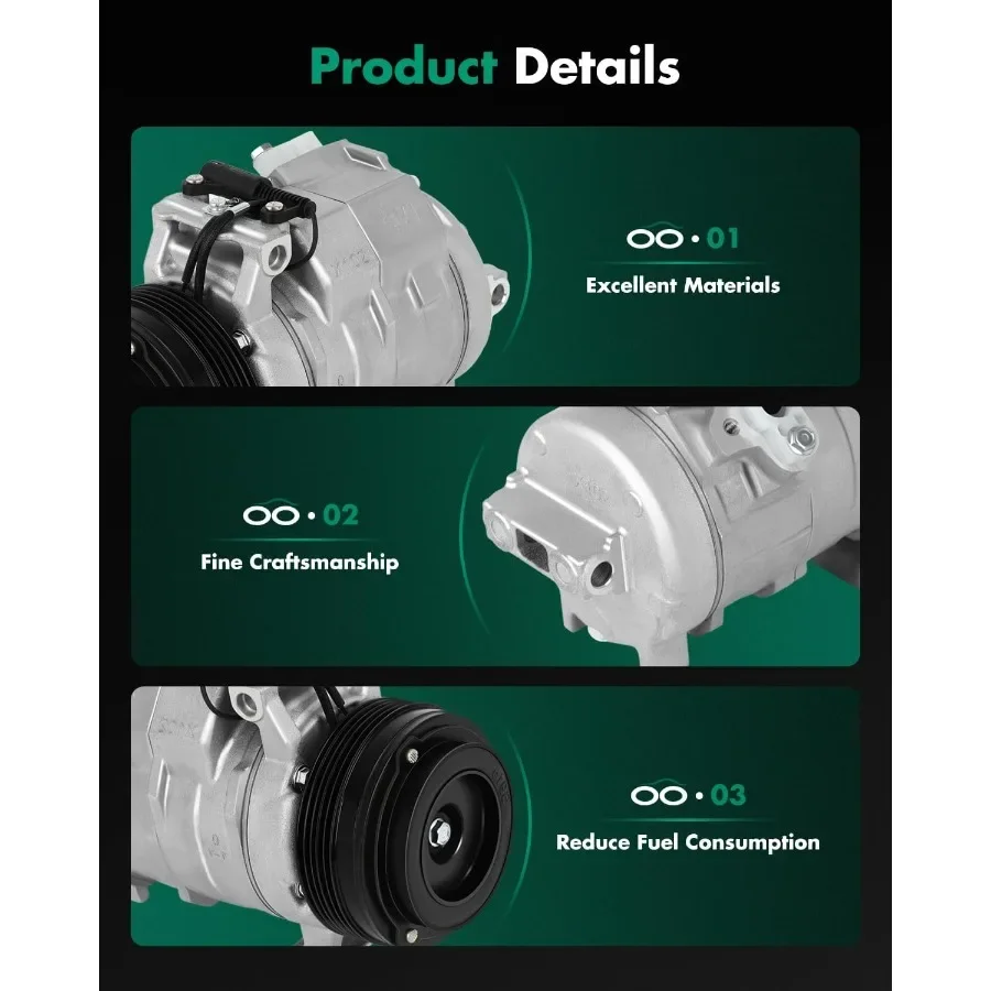 Compresseur AC pour 20012005 pour BMW X5 3.0L pour Land Rover Range Rover 4,4L