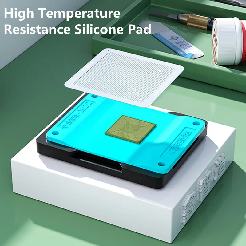 

XZZ Universal IC Planting Tin Pad with C1 Magnetic Base XINZHIZAO High-temperature Resistant Insulation Tin Mat