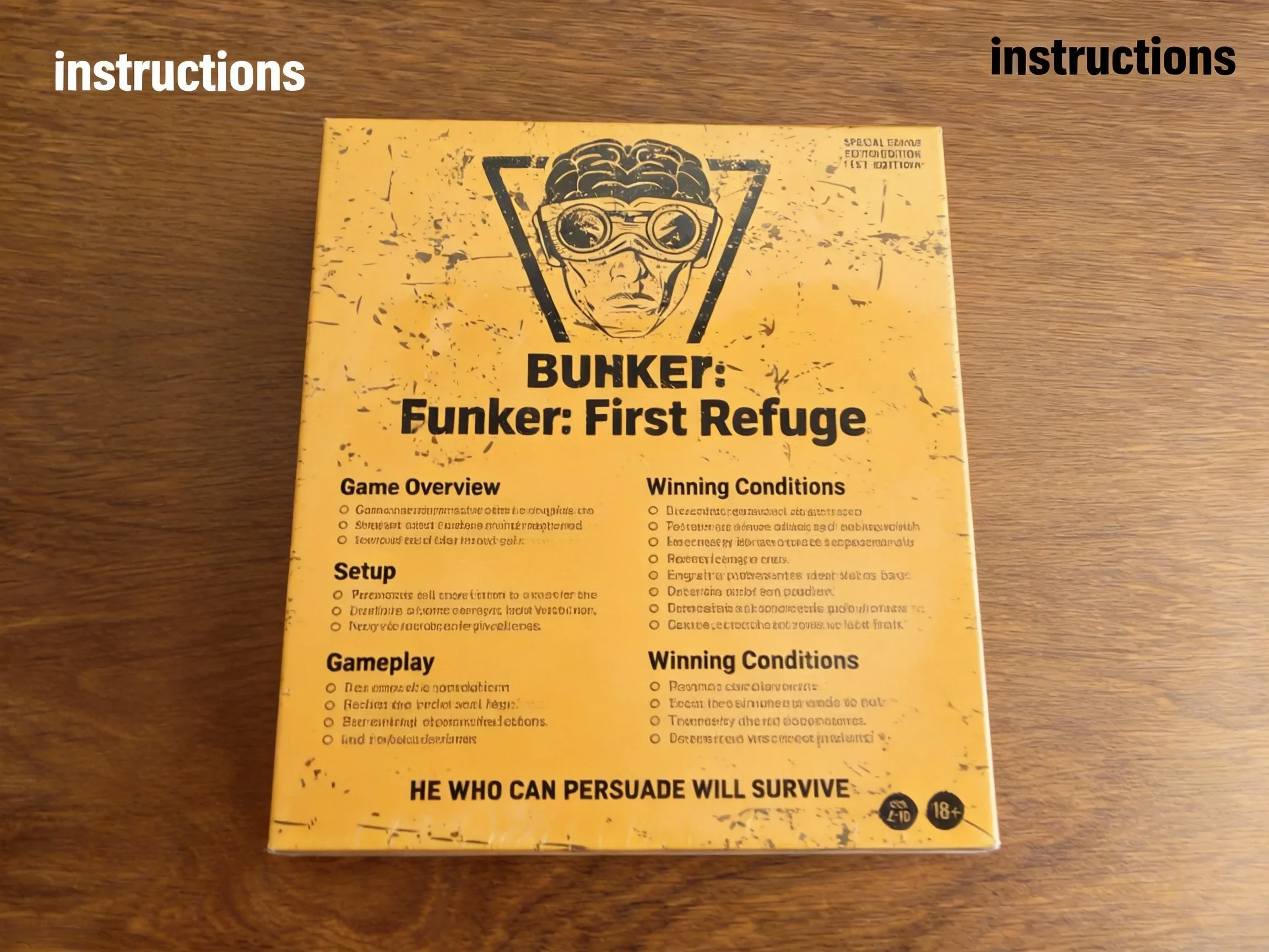 Bunker: Erster Unterschlupf -  – Board Game Survive The Island Bewertung und Preis