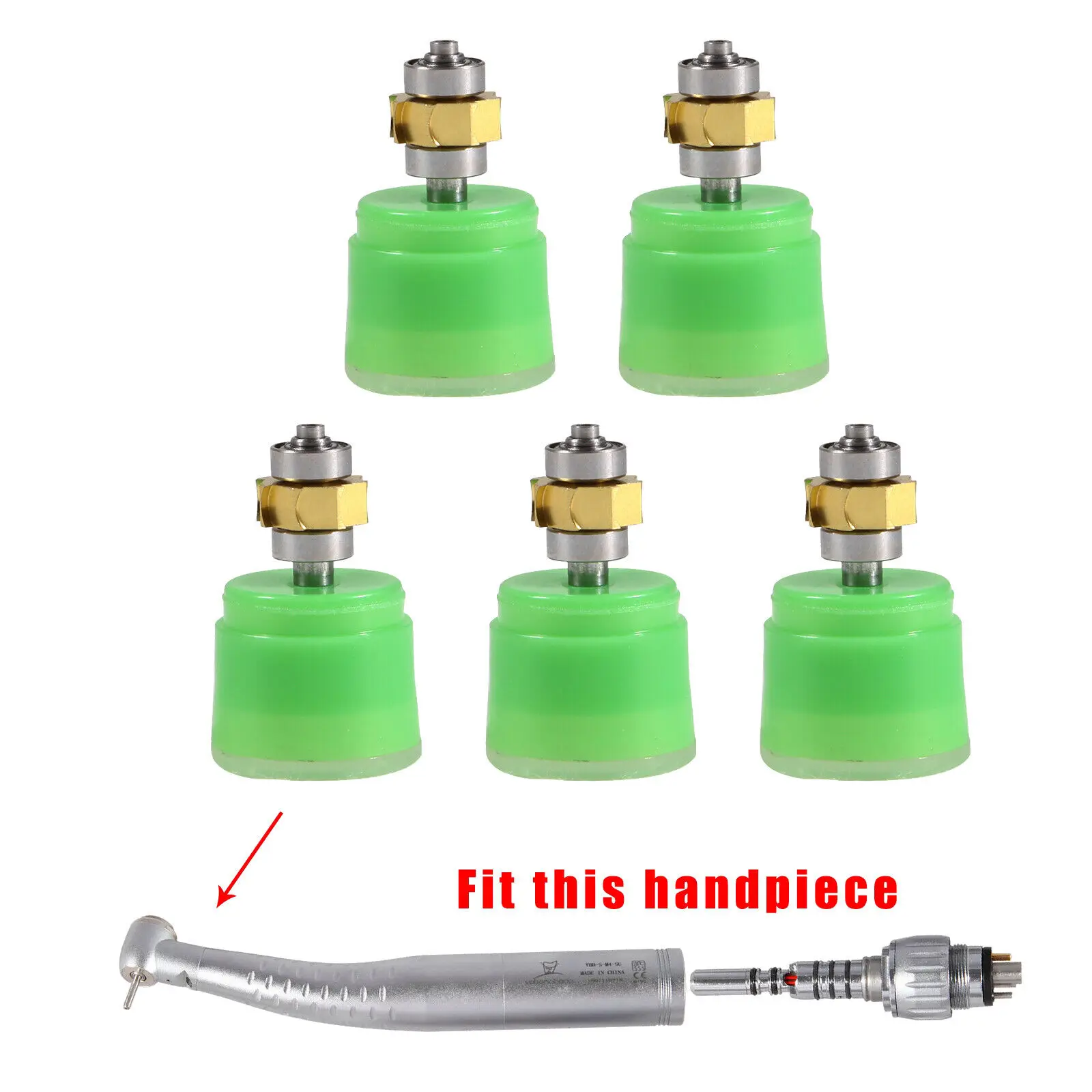 5 Stuks Tandheelkundige Cartridge Turbine Rotor Voor Yabangbang Led Glasvezel Hoge Snelheid Handstuk Kavo Stijl