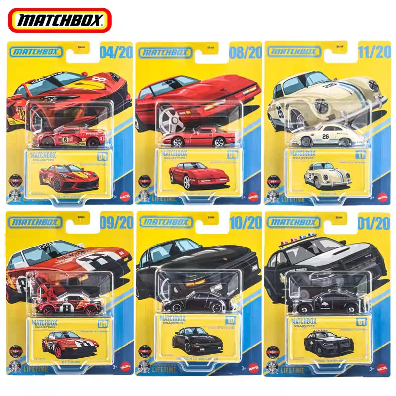 Auténtico Coche de Colección Matchbox 1/64 Toyota MR2 Chevy Corvette Porsche 911 Slant Nose, Juguete para Niños, Modelo de Vehículo, Colección, Regalo