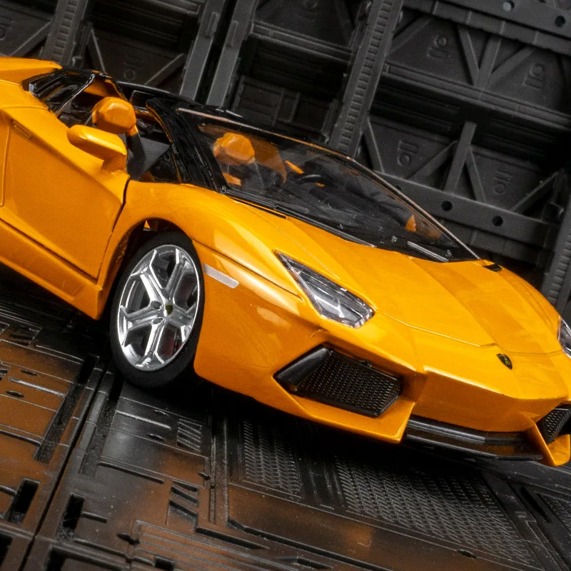 

CCA 1:24 Lamborghini Evantado convertible alloy car model ornaments collection 2 doors can open children's toy car gifts