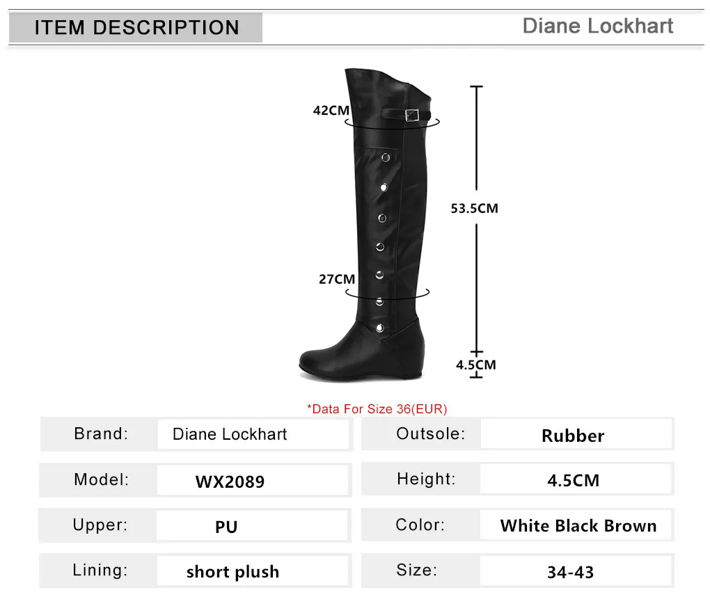 Women Boots 2024 Winter New Fashion Casual Over-the-high Boots Round Toe Buckle Plus Size 34-43Lady Shoes Rivet Metal Decoration