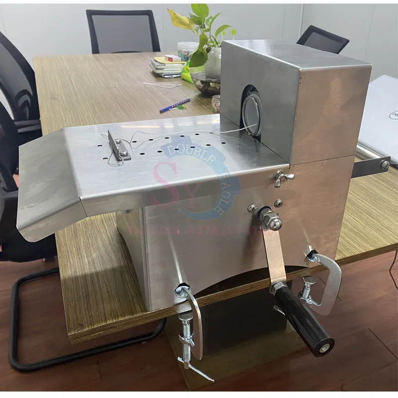 Mesin pengikat sosis, peralatan pengikat sosis otomatis elektrik sosis berputar Knotter