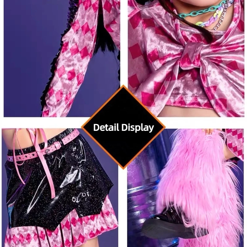 Children's Jazz Dance, Street Dance Costumes, Color Coded Dopamine Dance, Children's Runway Fashion Performance Costumes