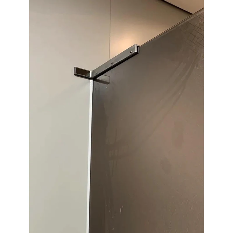 

1PCS Shower Room Glass Door Anti Swing Fixed Rod Hotel Glass Door Stainless Seven Character Rod Bathroom Hardware Accessories