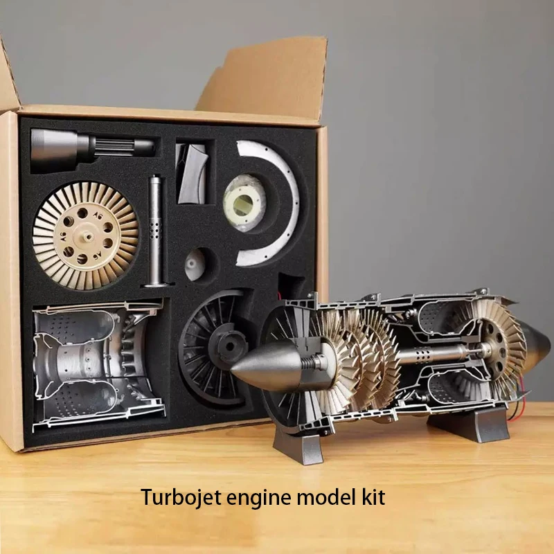 

Turbofan Jet Fighter Engine Assembly Model Kit DIY Desktop Ornaments Toy