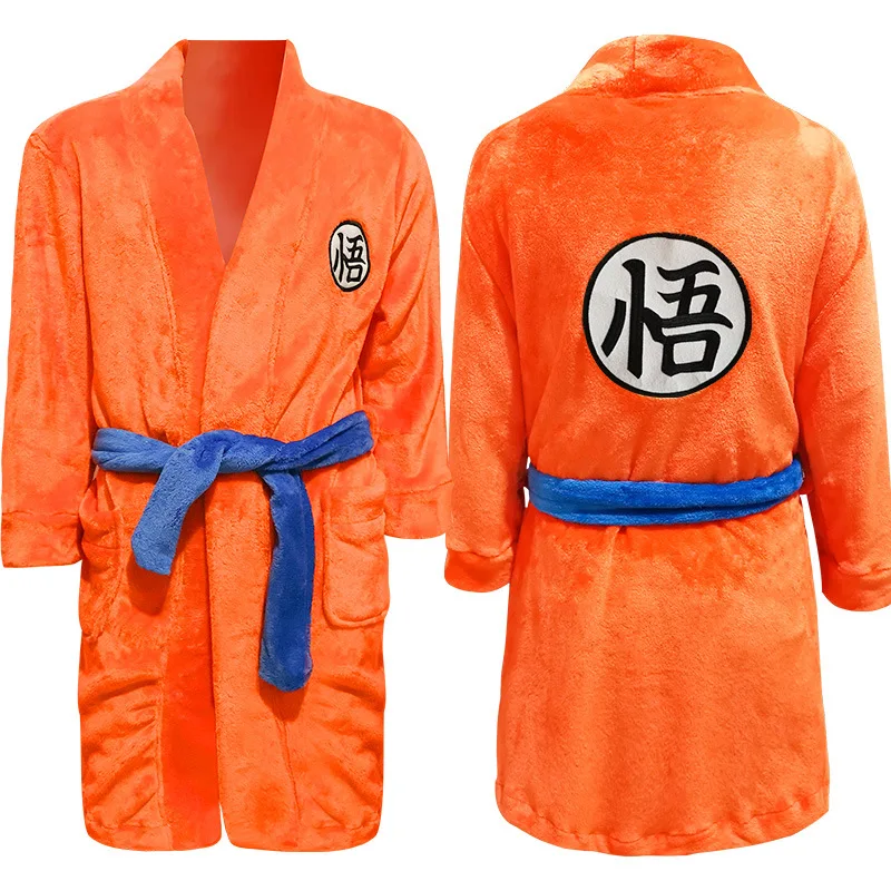 

Anime DRAGON Son Goku Kakarotto Unisex Adult Kids Sleepwear Pajamas Cosplay Costume Night Robe Bathrobe Xmas Gift Props