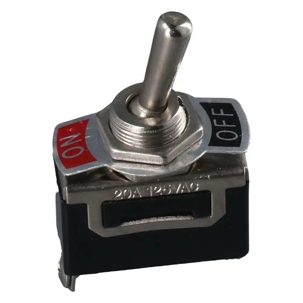 Heavy Duty 20a 125v Toggle Switch 2Pin Metal Rocker Toggle Switch Spst Switches Boat