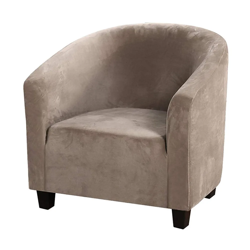 

New Practical Sofa Cover Slipcovers All-inclusive Armchair Couch Cover Bar Sofa Cover Elastic Silver Fox Velvet