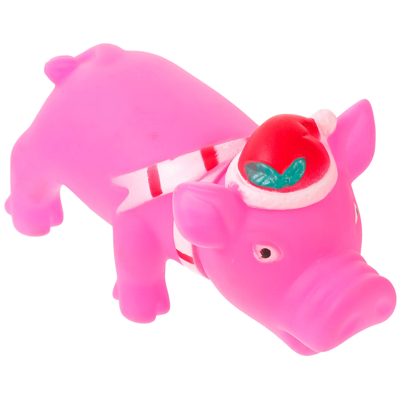 Xmas Pig ของเล่นสุนัขหมูรูปร่างของเล่น Latex ของเล่นสุนัขลูกสุนัขการ์ตูนของเล่นสุนัข Interactive ของเล่นสุนัข squeaky ของเล่นลูกสุนัข squeaky ของเล่น