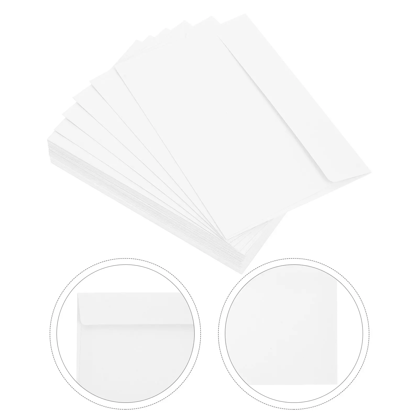 

50Pcs Sturdy Brown Kraft Self Seal Envelopes Versatile Blank Mailing Envelopes for Greeting Cards Photos Letters Invitations